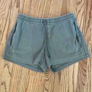 Green Athleta shorts